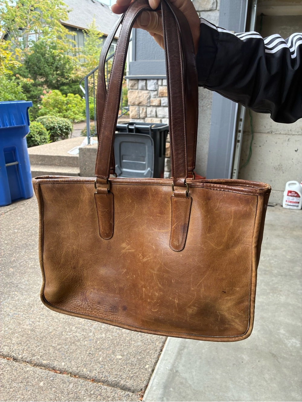 Coach Brown Leather Tote Bag